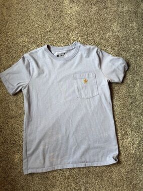 Carhartt Short Sleeve Pocket Tee in Light Gray